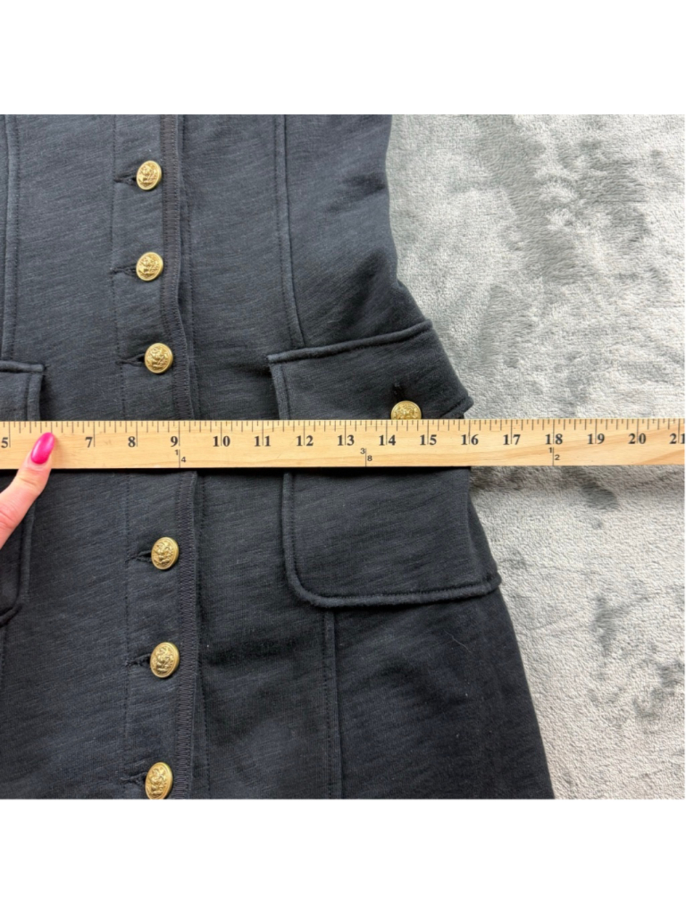 Ralph Lauren Denim & Supply Military Maxi Coat Dress Women M Gold Button Gothic - Picture 12 of 14